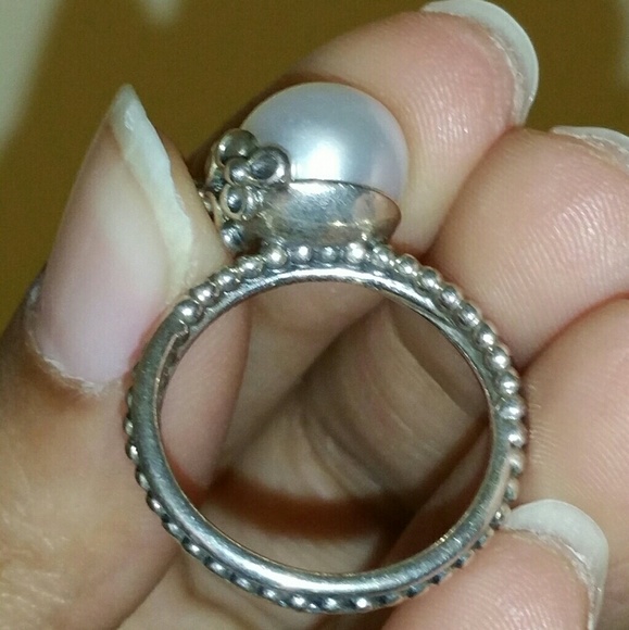 Pandora Jewelry | Authentic Pandora Garden Odyssey Pearl Ring | Poshmark